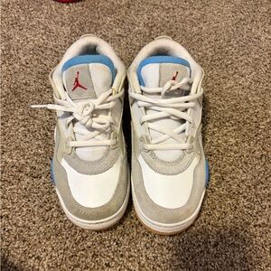Jordan Kids Sneakers - White, Gray, and Blue